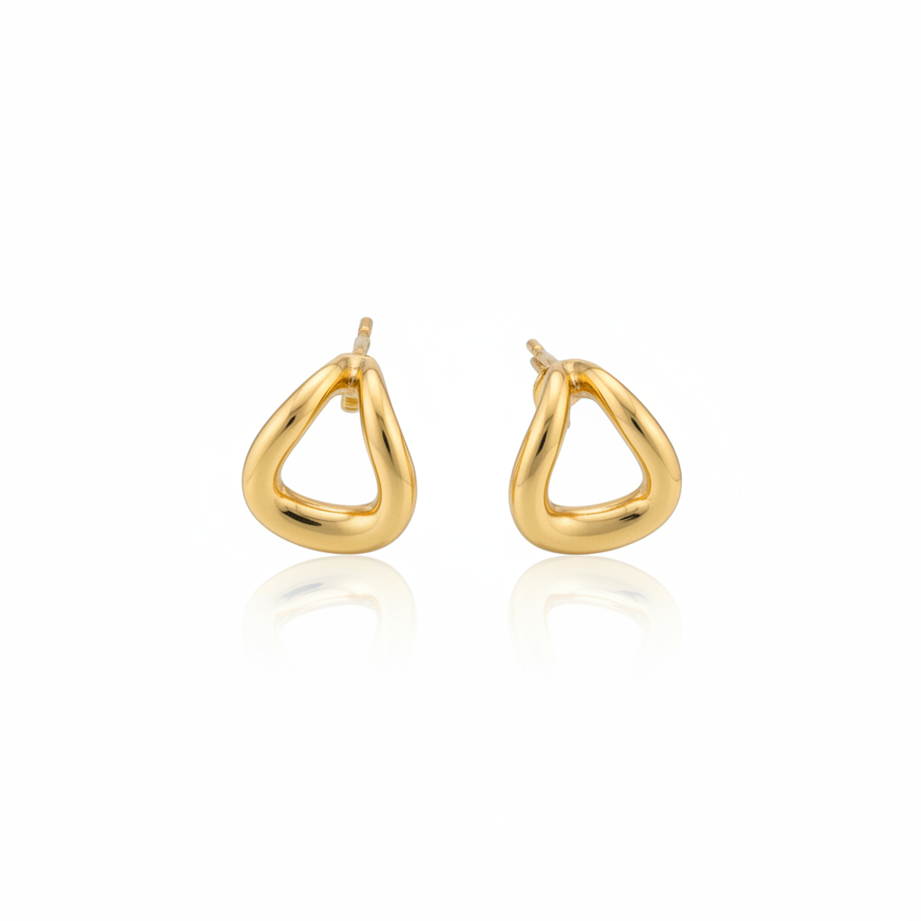 Brinco Argola Orgânica Aurum em Ouro 18K