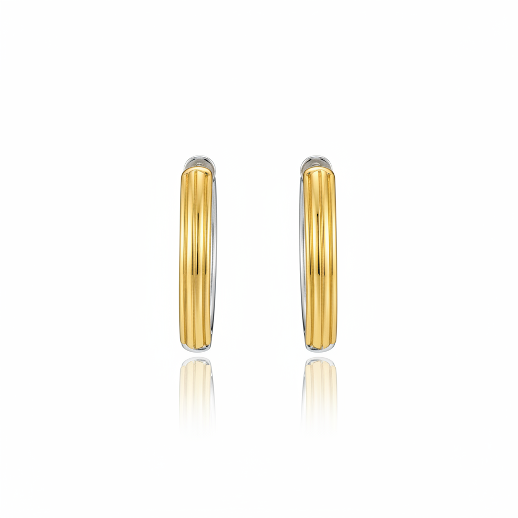 Brinco Duo Lumière em Ouro 18K