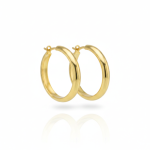 Brinco Argola Éclat Douré em Ouro 18K
