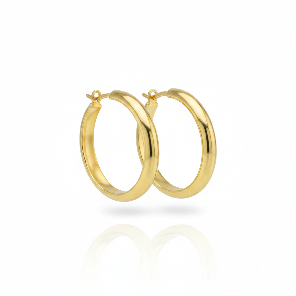 Brinco Argola Éclat Douré em Ouro 18K