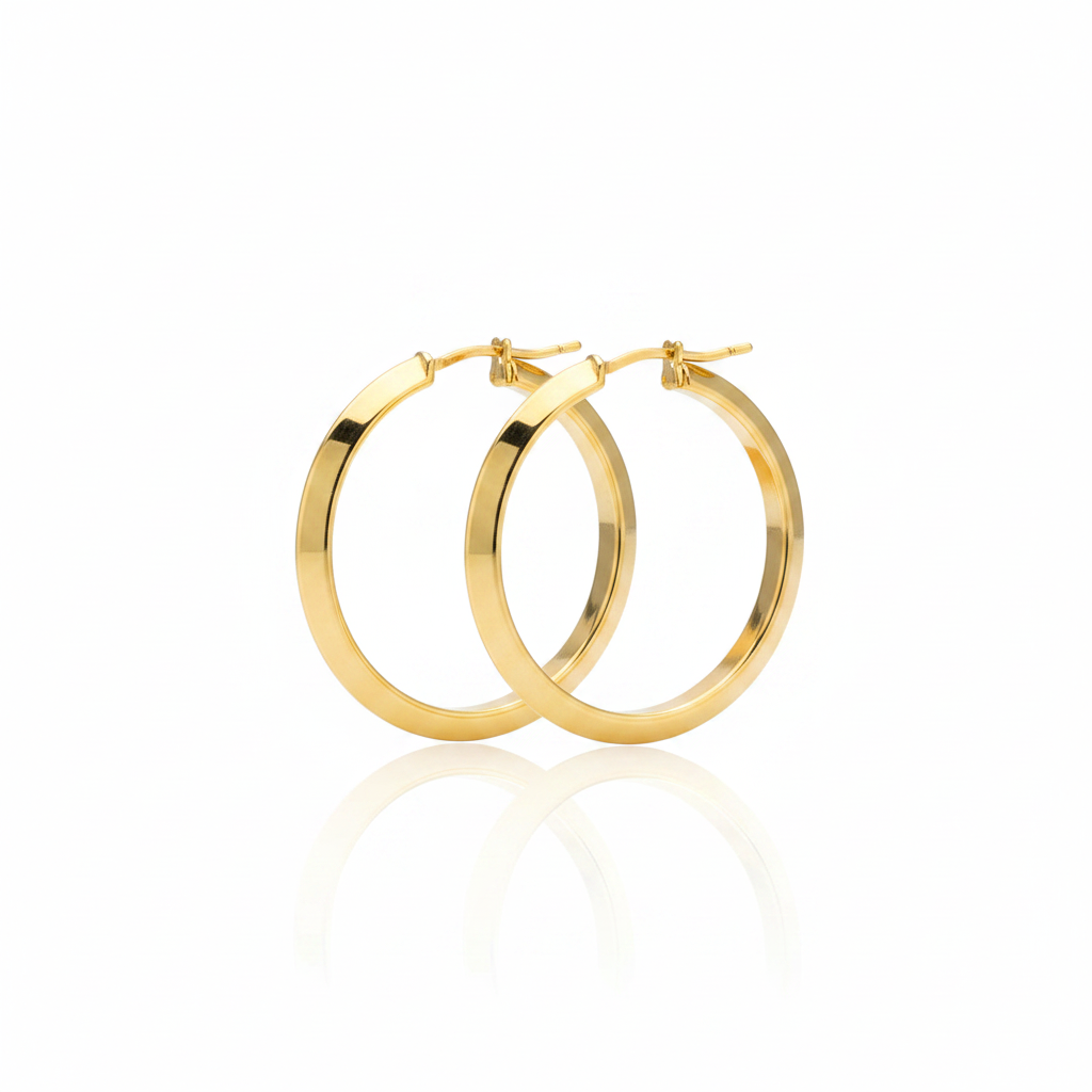 Brinco Argola Lumière em Ouro 18K - Imagem 2