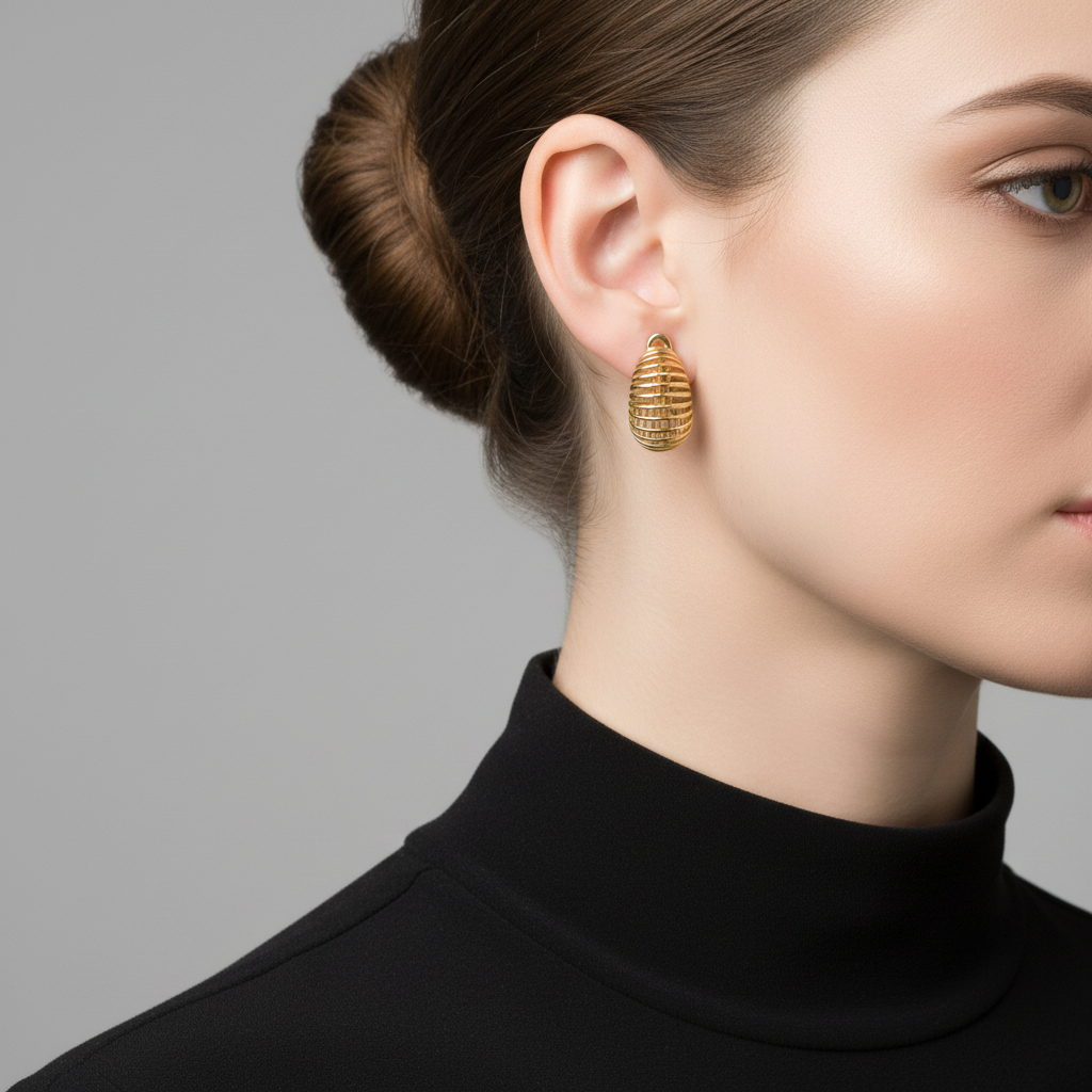 Brinco Ônix Lumière em Ouro 18K - Imagem 2